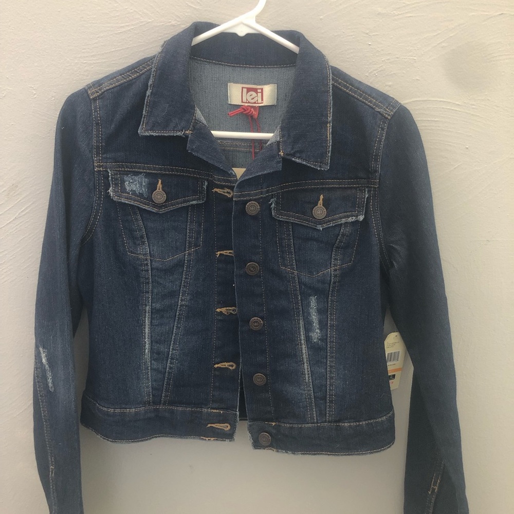 l.e.i Dark Demin Jacket | NEW WITH TAGS